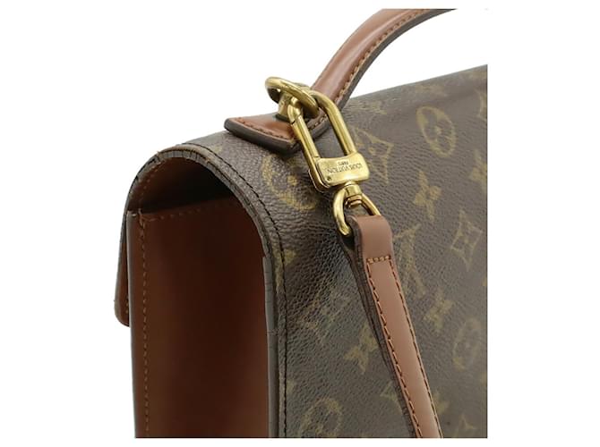 Borsa Louis Vuitton Monogram Monceau 28 Second Marrone Monogramma - vista 5