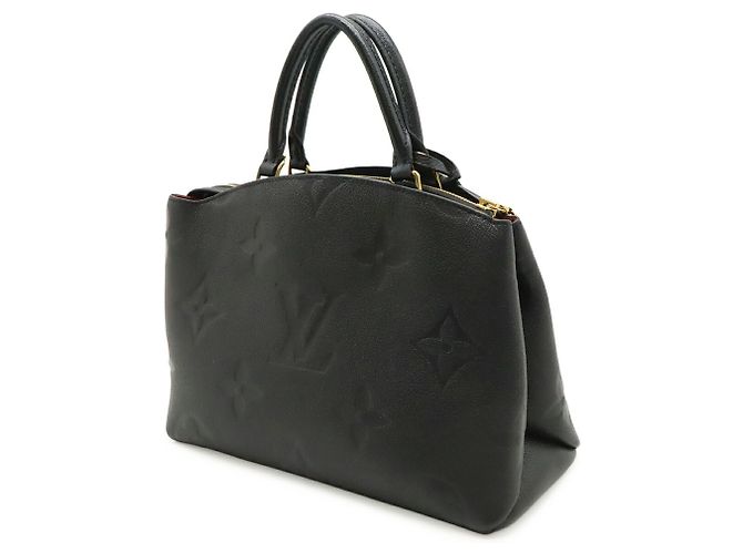 Borsa Louis Vuitton Monogram Empreinte Petit Palais Nero - vista 3