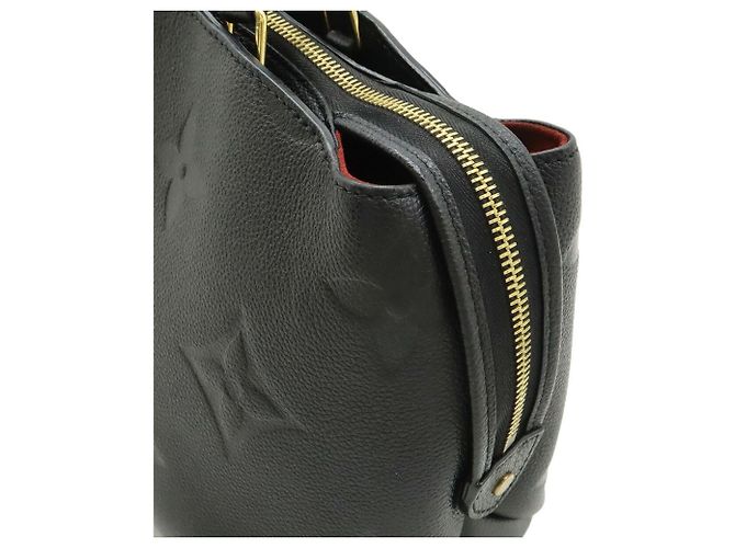 Borsa Louis Vuitton Monogram Empreinte Petit Palais Nero - vista 8