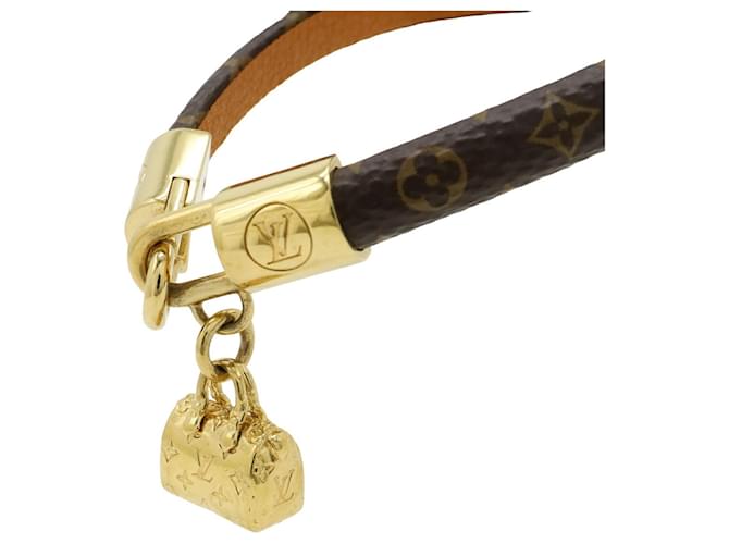 Speedy Bracciale Charm Monogram Louis Vuitton Marrone Monogramma - vista 5