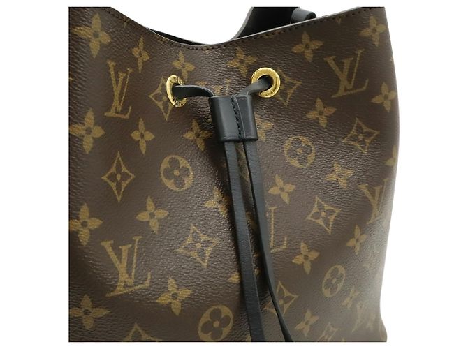 Néonoé Borsa a tracolla Louis Vuitton Monogram Neo Noe Nero Bianco Monogramma - vista 8