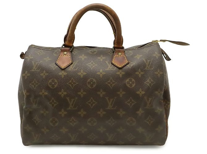 Borsa Louis Vuitton Monogram Speedy 30 Marrone Monogramma - vista 2