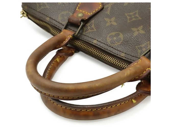 Borsa Louis Vuitton Monogram Speedy 30 Marrone Monogramma - vista 5
