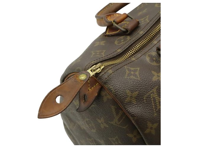 Borsa Louis Vuitton Monogram Speedy 30 Marrone Monogramma - vista 6