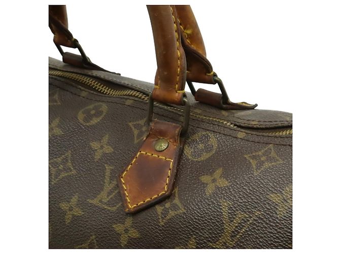 Borsa Louis Vuitton Monogram Speedy 30 Marrone Monogramma - vista 9