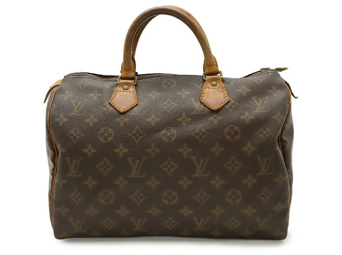 Borsa Louis Vuitton Monogram Speedy 30 Marrone Monogramma - vista 2