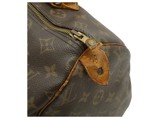 Borsa Louis Vuitton Monogram Speedy 30 Marrone Monogramma - vista 6