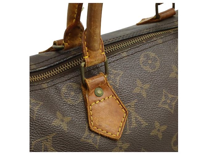 Borsa Louis Vuitton Monogram Speedy 30 Marrone Monogramma - vista 9