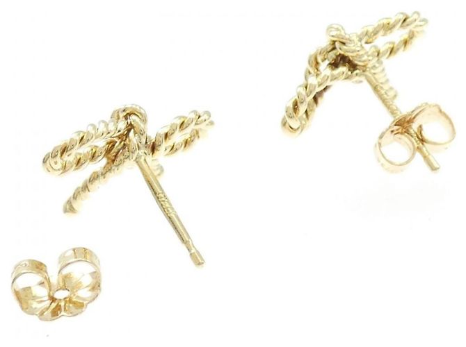 Tiffany & Co Orecchini Tiffany Twist Ribbon D'oro - vista 3
