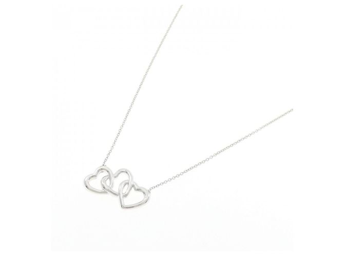 Tiffany & Co Collana Tiffany Triple Open Heart Argento - vista 2