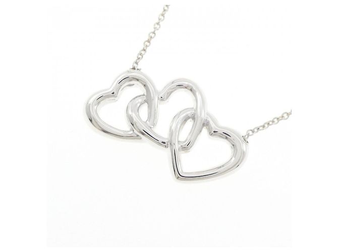 Tiffany & Co Collana Tiffany Triple Open Heart Argento - vista 3