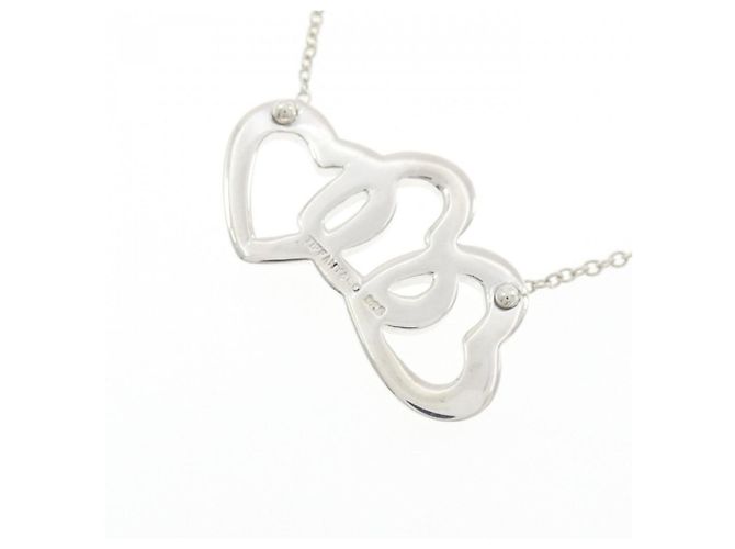 Tiffany & Co Collana Tiffany Triple Open Heart Argento - vista 4