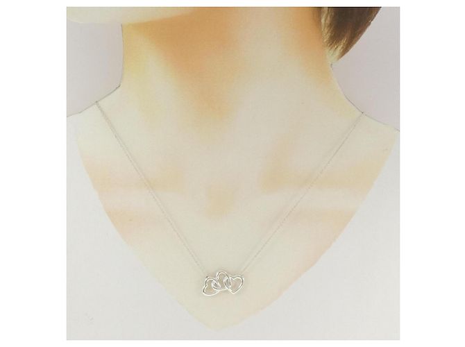 Tiffany & Co Collana Tiffany Triple Open Heart Argento - vista 6