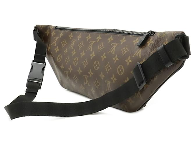 Marsupio Louis Vuitton Monogram Macassar Christopher Marrone Nero Monogramma - vista 3