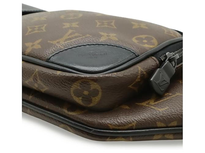 Marsupio Louis Vuitton Monogram Macassar Christopher Marrone Nero Monogramma - vista 4