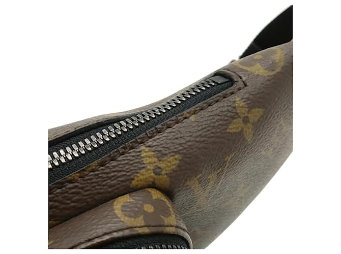 Marsupio Louis Vuitton Monogram Macassar Christopher Marrone Nero Monogramma - vista 9