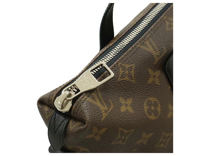 Borsa Tote Louis Vuitton Monogram Macassar Kitan Marrone Nero Monogramma - vista 6