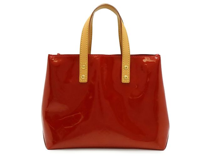 Borsa Louis Vuitton Monogram Vernis Lead PM Rosso - vista 2