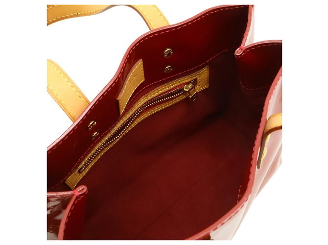 Borsa Louis Vuitton Monogram Vernis Lead PM Rosso - vista 6