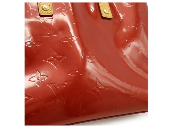Borsa Louis Vuitton Monogram Vernis Lead PM Rosso - vista 8