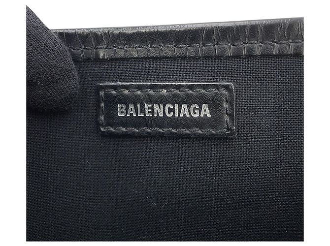 Borsa in tela nera Balenciaga Nero - vista 18
