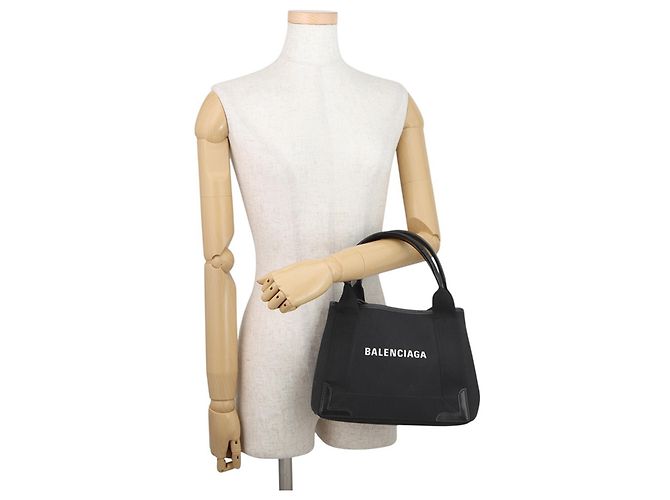 Borsa in tela nera Balenciaga Nero - vista 4
