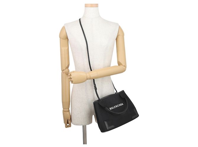 Borsa in tela nera Balenciaga Nero - vista 5