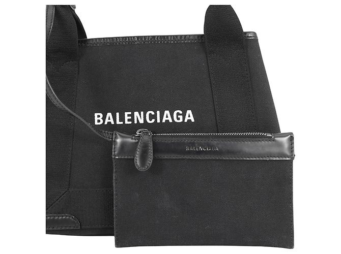 Borsa in tela nera Balenciaga Nero - vista 7