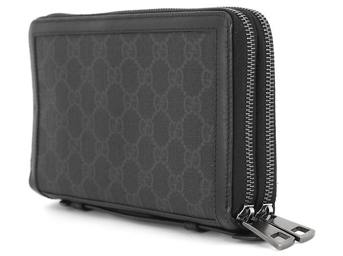 Clutch Gucci Black GG Supreme Nero - vista 2