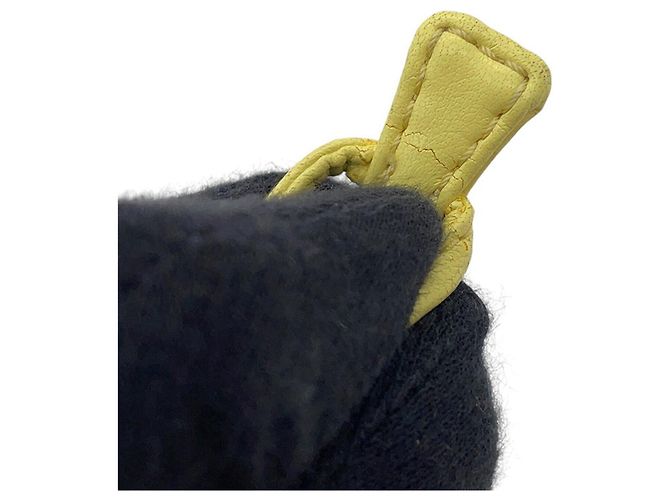Bolso Tote de Malla Prada Negro Amarillo - vista 12