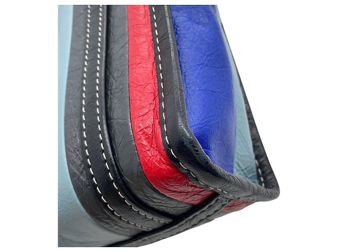 Borsa Balenciaga Bazaar Shopper XXS Nero Multicolore - vista 10
