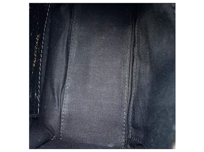 Borsa Balenciaga Bazaar Shopper XXS Nero Multicolore - vista 11