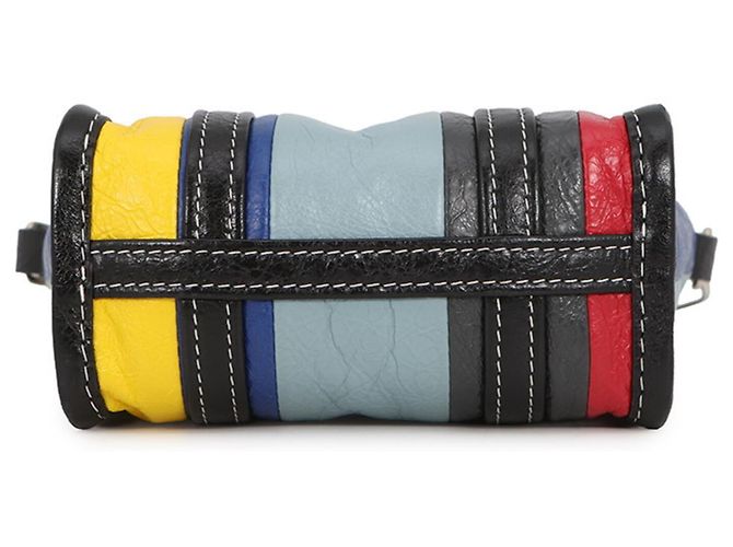 Borsa Balenciaga Bazaar Shopper XXS Nero Multicolore - vista 3