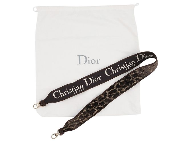 Borsa Christian Dior Lady D-Lite Medium in velluto Marrone Multicolore D'oro - vista 14