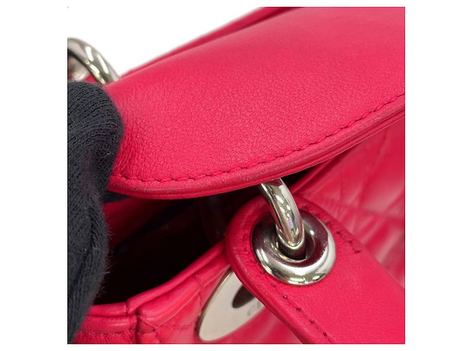 Mini borsa a mano Cannage Lady Christian Dior Rosa - vista 10