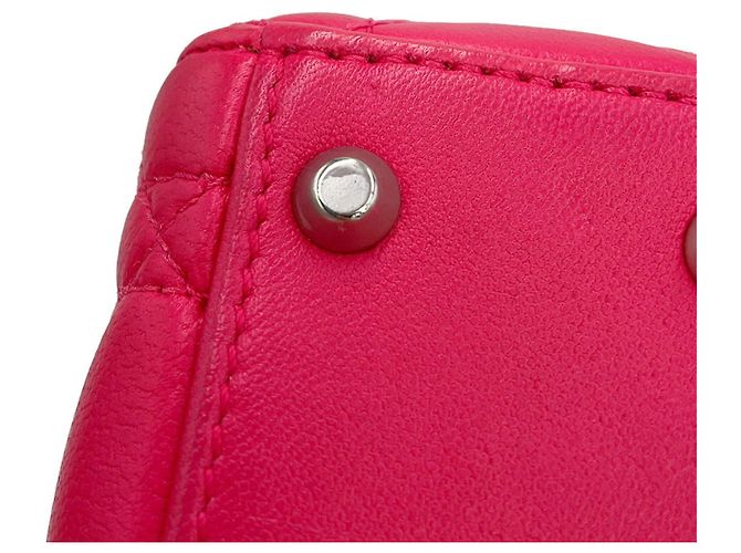 Mini borsa a mano Cannage Lady Christian Dior Rosa - vista 11