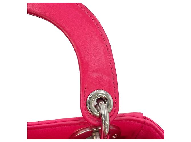 Mini borsa a mano Cannage Lady Christian Dior Rosa - vista 12
