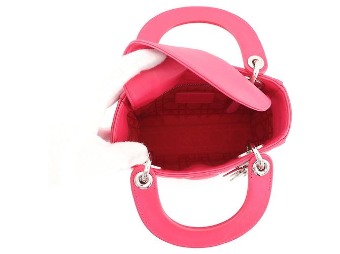Mini borsa a mano Cannage Lady Christian Dior Rosa - vista 6