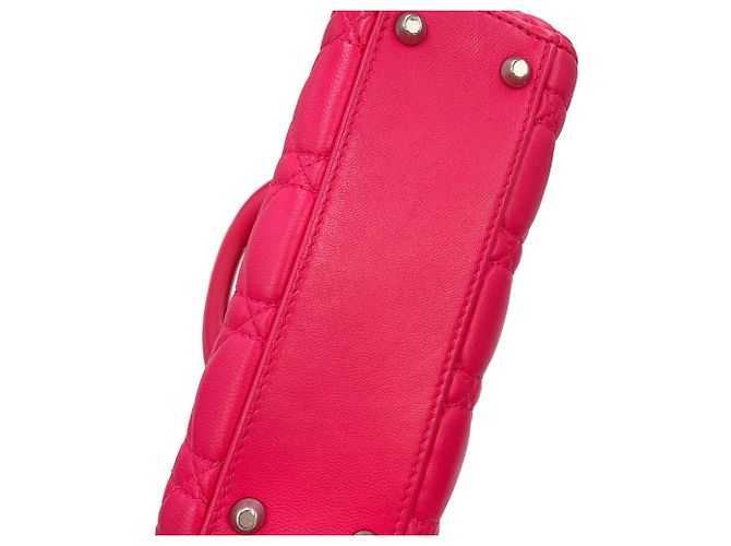 Mini borsa a mano Cannage Lady Christian Dior Rosa - vista 7