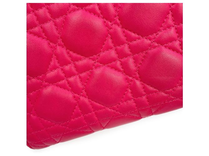 Mini borsa a mano Cannage Lady Christian Dior Rosa - vista 8