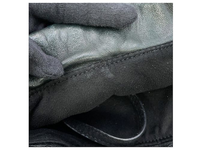 Zaino Teddy in pelle nera Yves Saint Laurent Nero - vista 10
