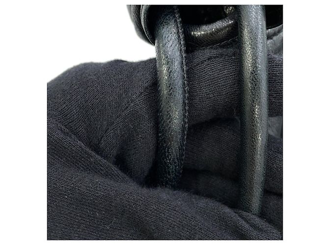 Zaino Teddy in pelle nera Yves Saint Laurent Nero - vista 11