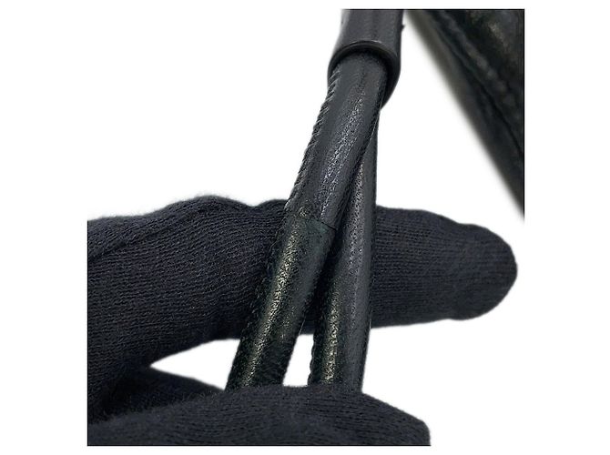 Zaino Teddy in pelle nera Yves Saint Laurent Nero - vista 12