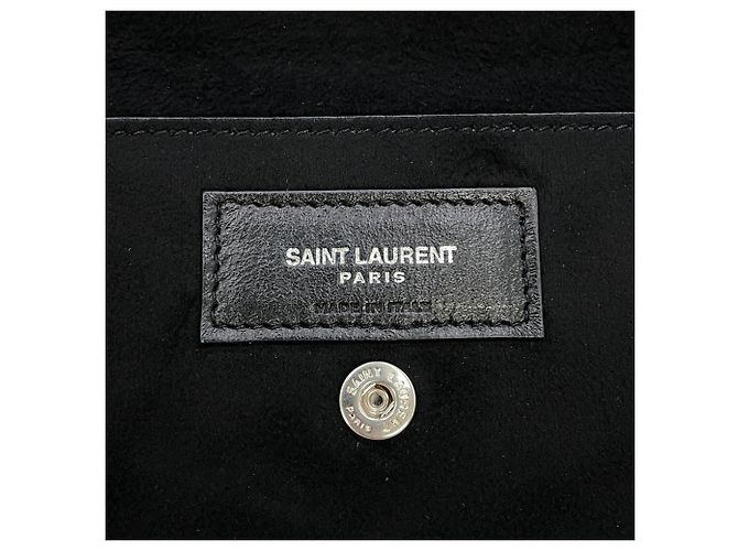 Zaino Teddy in pelle nera Yves Saint Laurent Nero - vista 14