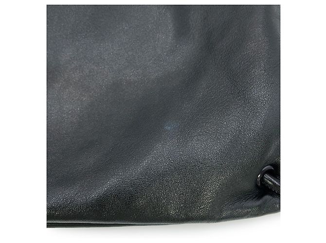 Zaino Teddy in pelle nera Yves Saint Laurent Nero - vista 7