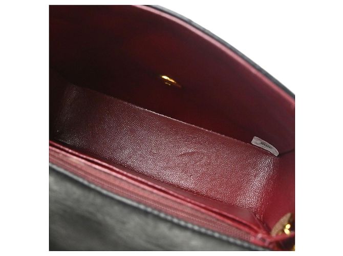 Chanel Vintage Square Classic Single Flap gestepptes Lammleder Mini Schwarz - Ansicht 4