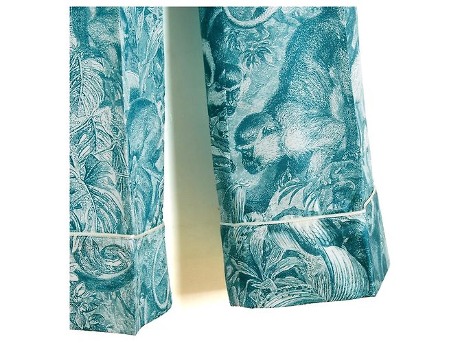 Autre Marque F.R.S. For Restless Sleepers L Ensemble FR40 Conjunto de Sarga de Seda Verde Azul UK12 US10 - vista 4
