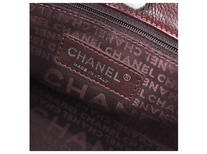 Borsa a tracolla Chanel Mademoiselle Lock Trapuntata Caviar Bordò - vista 5