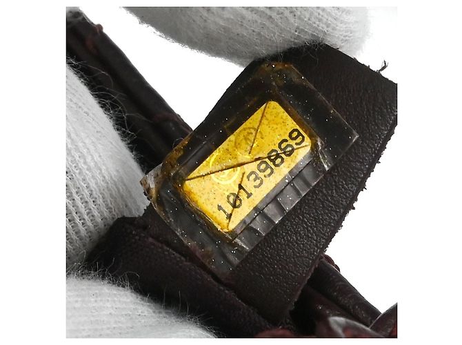 Borsa a tracolla Chanel Mademoiselle Lock Trapuntata Caviar Bordò - vista 6