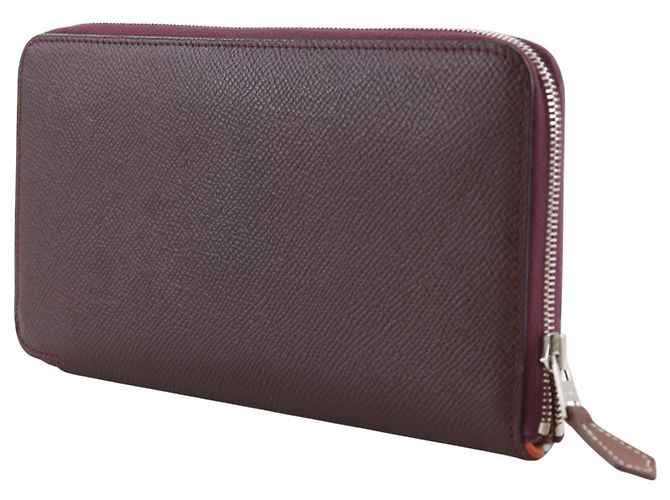 Hermès Hermes Azap Zip Around Epsom Long Bordò - vista 2